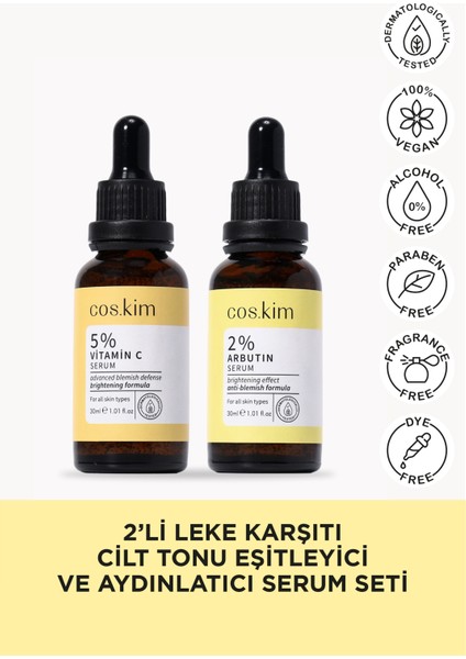 2’li Leke Karşıtı ve Cilt Tonu Eşitleyici Serum Seti