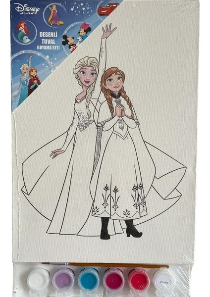 Disney Art & Craft Desenli Tuval Boyama Setleri