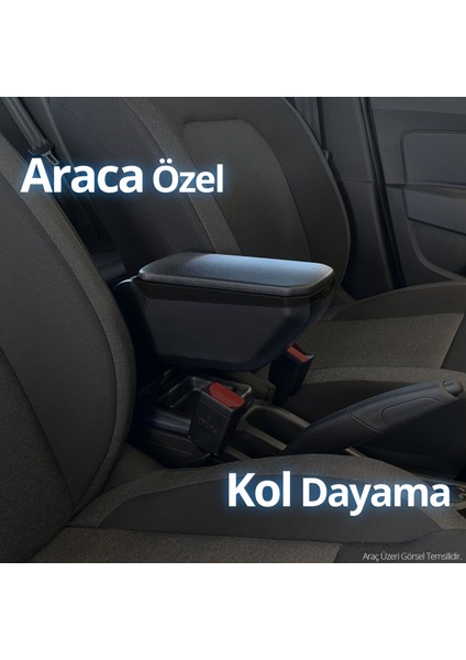 Renault Clio 4 Kol Dayama Kolçak Geçmeli ABS Siyah 2012-2019 A+ Kalite