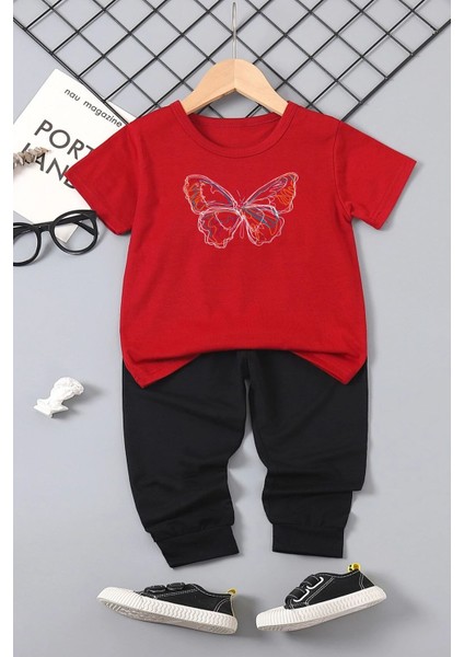 Çocuk Butterfly Alt - Üst Eşofman Takımı