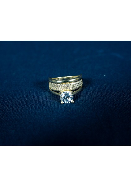 Çelikoğlu Kuyumculuk 8 Ayar Altın Tektaş Alyanslı Yüzük 2,96 gr fiyatları