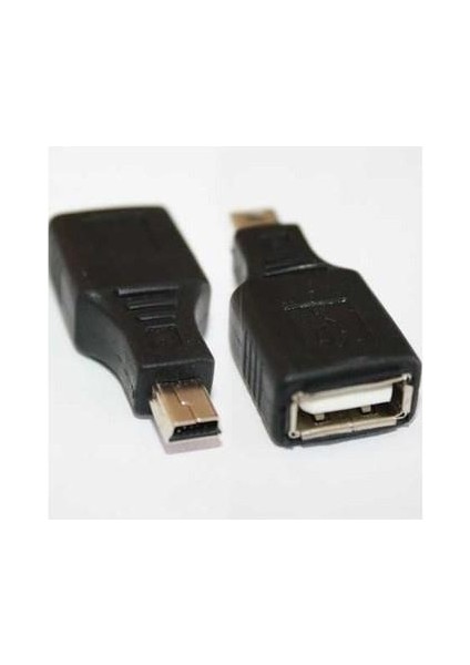 Mini USB Otg 5 Pin Otg Araç Teyp Için Mini USB Otg Çevirici 1 Adet Fiyatıdır