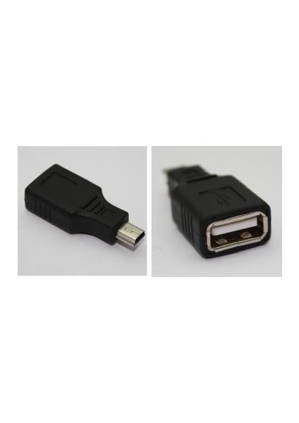 Mini USB Otg 5 Pin Otg Araç Teyp Için Mini USB Otg Çevirici 1 Adet Fiyatıdır fiyatları