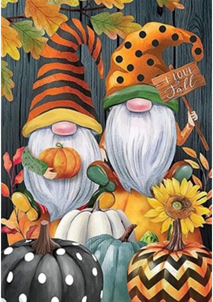 Cüceler ve Balkabağı Pixart Sanat Elmas Mozaik Tablo Diamond Türkiye 32*45