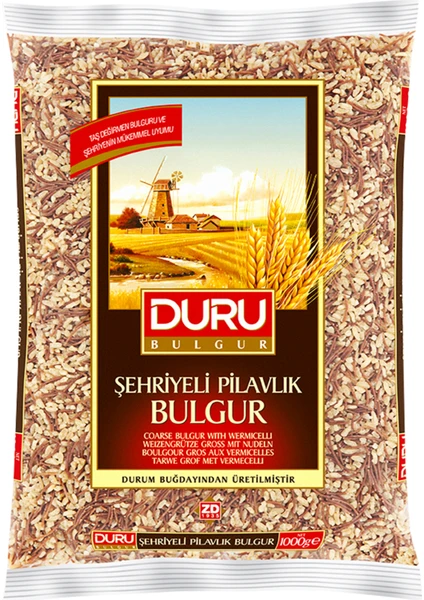 Duru Pilavlık Bulgur Tel Şehriyeli 1000g