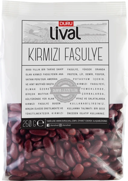 Duru Lival Kırmızı Fasulye 250g