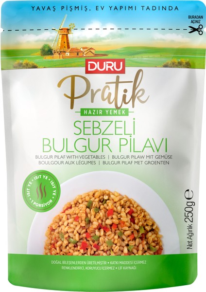 Pratik Sebzeli Bulgur Pilavı 250g