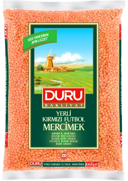 Duru Kırmızı Futbol Mercimek 1000g