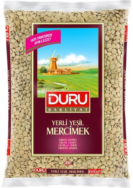 Duru Yeşil Mercimek 1000g