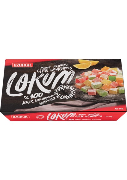 Meyve Aromalı Çifte Kavrulmuş Lokum 400G
