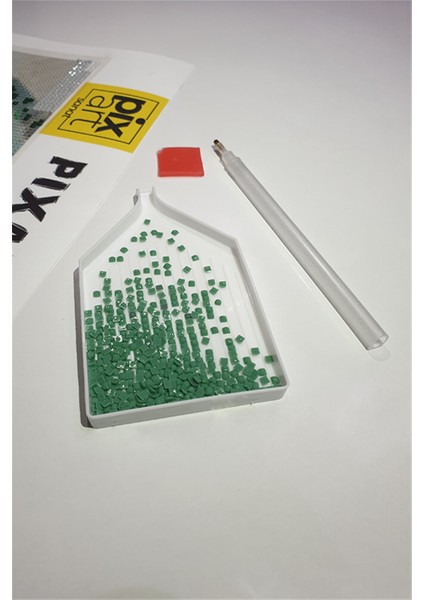 Tüyden Oluşan Desen Pixart Sanat Elmas Mozaik Tablo Diamond Türkiye 38*55 modelleri