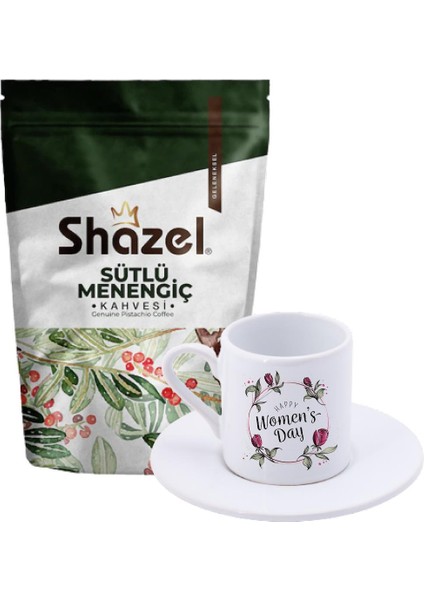 Sütlü Menengiç Kahvesi 200 gr + Womend Days Türk Kahvesi Fincanı
