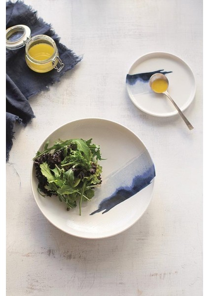 Porselen Blue Wave Hygge 22CM Düz Tabak 6'lı Takım BLWHYG22DZ fiyatları