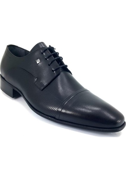 2239 Hakiki Deri Erkek Klasik Ayakkabı-Siyah