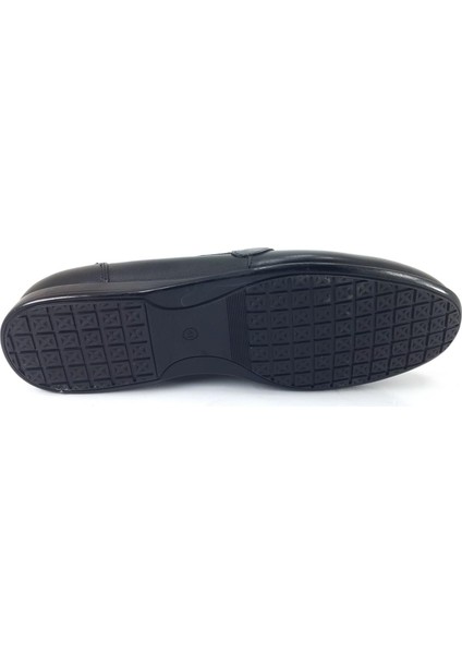 2076 Günlük Hakiki Deri Erkek Babet Ayakkabı-Siyah fırsatları