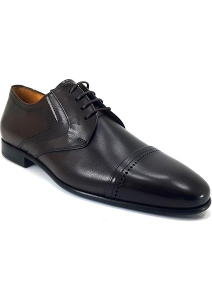 4796 Deri Erkek Klasik Ayakkabı-Kahverengi