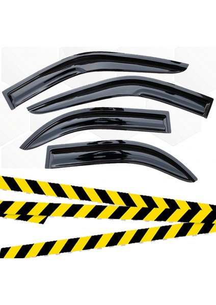 Megane 2 Mügen Cam Rüzgarlığı Hb 2004-2010 Arası 4 Lü Set