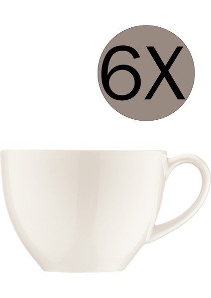 Porselen Rita Çay Fincanı 230 cc 6'lı Takım RIT01CF