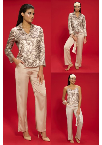 6'lı Zebra Hem İçerde Hem Dışarıda Pijama Taş Takımı S27686