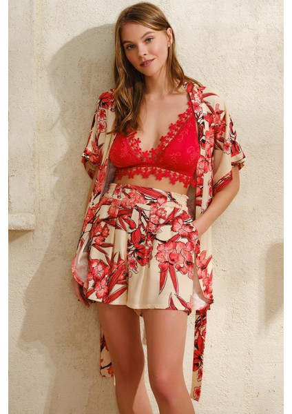 Kadın 3'lü Bralet Şortlu Takım 5768 fiyatları