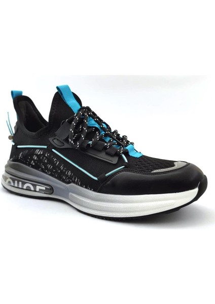 566 Erkek Sneaker Spor Ayakkabı-Siyah