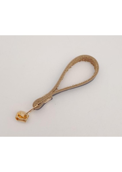 Mor Derili Light Gold Döngülü Fermuar Başı fiyatları