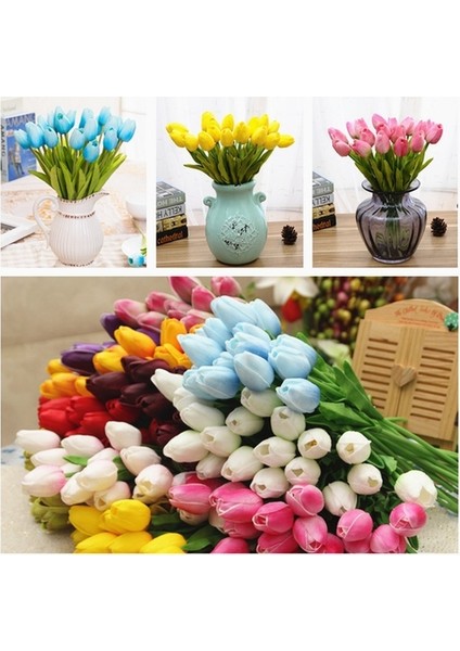 50'li 10 Farklı Mix Tulip Seed Lale Tohumu + 10'lu Kırmızı Gül Çiçek Tohumu