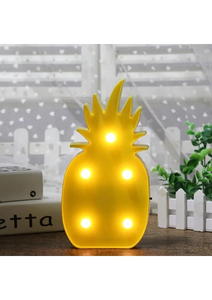 Ananas Şeklinde Ledli Dekoratif Eğlenceli Çocuk Gece Lambası