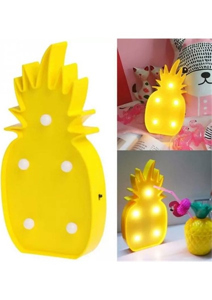 Ananas Şeklinde Ledli Dekoratif Eğlenceli Çocuk Gece Lambası