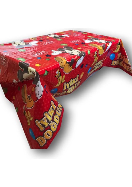 Mickey Mouse Temalı Baskılı Masa Örtüsü