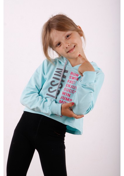 Toontoy Kız Çocuk Yazı Baskılı Sweatshirt fiyatları