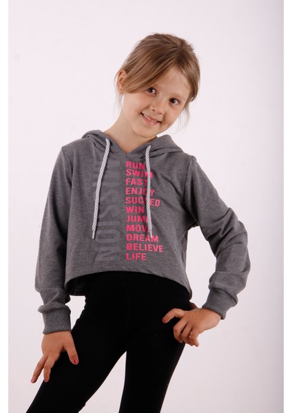 Toontoy Kız Çocuk Yazı Baskılı Sweatshirt fırsatları