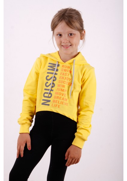 Toontoy Kız Çocuk Yazı Baskılı Sweatshirt indirimleri