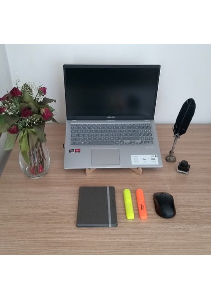 Taşınabilir Notebook Laptop Standı - Laptop Yükseltici Altlığı Ahşap