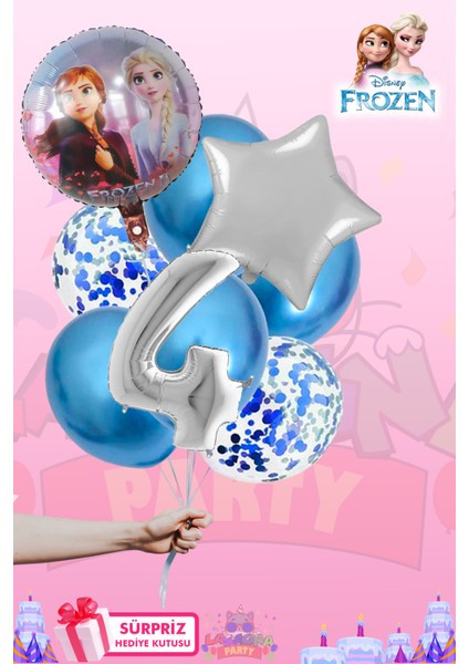 Elsa Frozen Baskılı GÜMÜŞ Lüx Folyo Seti