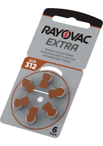 Extra 312 Numara Işitme Cihazı Pili (5 Paket x 6 Adet = 30 Adet Pil)