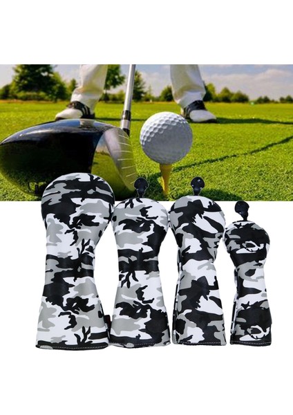 Su Geçirmez Pu Golf Ahşap Headcover Fairway Kulübü Başkanı Kapakları ile No. Tag 4 Adet No 1 3 5 Ut (Yurt Dışından) fiyatları
