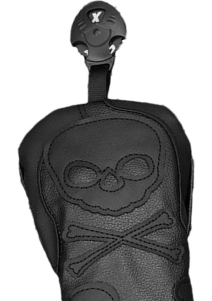 Dayanıklı Pu Nak Olarak Kafatası Desen Golf Kapağı Kulübü Headcover Guard Sleeve Guard, Ut (Yurt Dışından) fırsatları