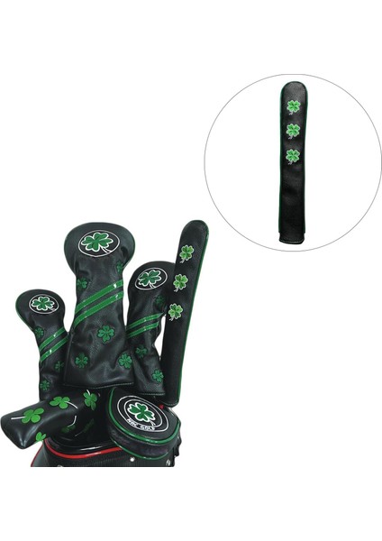 Pu Deri Golf Mallet Putter Head Cover Golf Club Headcovers Nakış Siyah (Yurt Dışından) indirimleri