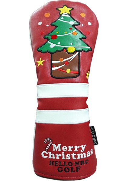 Universal Golf Baş Kapağı Ukurlar Sürücüler Koruyucu Aksesuarlar Headcover Kırmızı 35.5X16CM (Yurt Dışından)