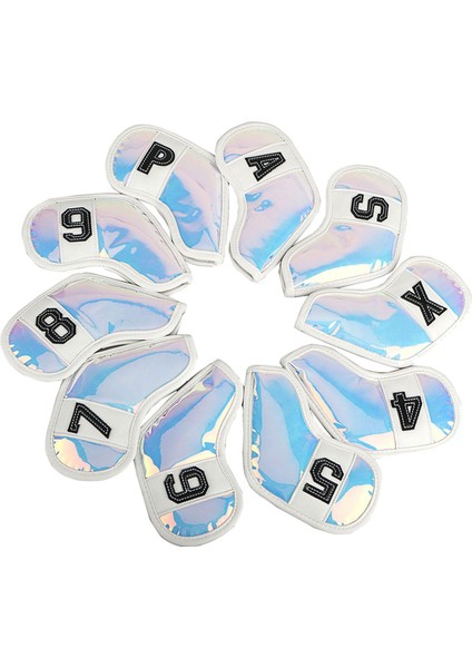 Sayı Nakış Golf Demir Headcover White ile 10 Adet (Yurt Dışından)
