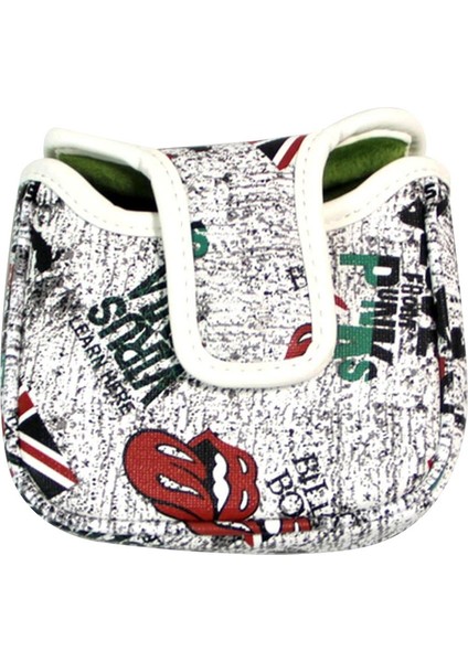 Golf Putter Head Cover Golf Mallet Headcover Protector Square Sleve Red (Yurt Dışından)