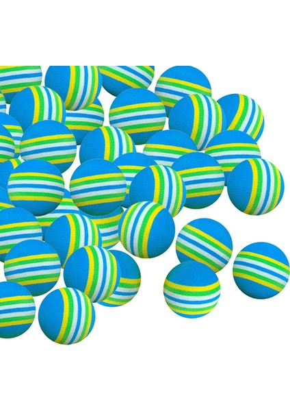 50X Sünger Golf Topları Gökkuşağı Şerit Köpük Pratik Golf Topu /açık Mavi 42MM (Yurt Dışından) fiyatları