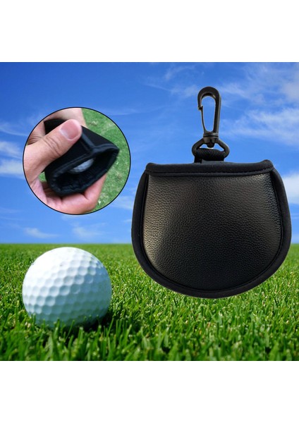 Taşınabilir Cep Golf Topu Yıkama Kılıfı Golf Topu Temizleyici Havlu Cep Siyah (Yurt Dışından) fırsatları