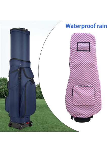 Su Geçirmez Golf Arabası Çantası Yağmur Golf Itme Arabası Pelerin Zip Pelerin Pembe (Yurt Dışından) modelleri