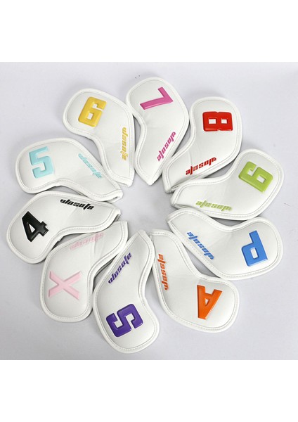 10 Pu Golf Demir Kafa Kapakları Seti Golf Takozları Için Yumuşak Dokular Yumuşak 10 Adet-Beyaz (Yurt Dışından) indirimleri