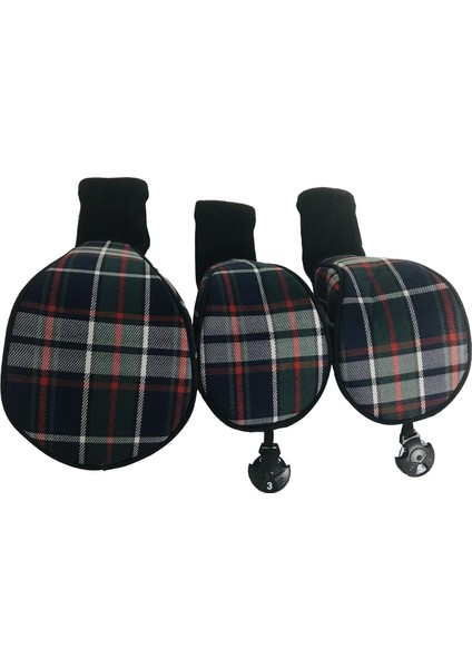 3x Universal Golf Club Head Covers Sürücüsü/ Fairway/ Hibrid/ Atıcı 3 5 7 x Çok Renkli (Yurt Dışından)