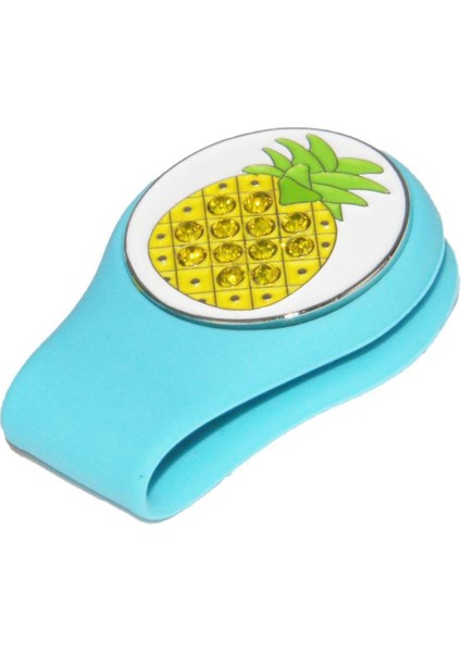 Golf Şapkası Klip Çıkarılabilir Desen Plakalı Golf Top Markeri - Mavi (Yurt Dışından) fiyatları