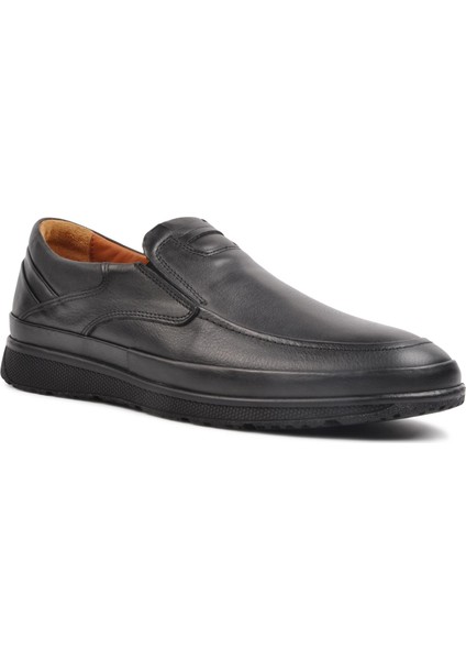 7242 Siyah Erkek Slip On Ayakkabı