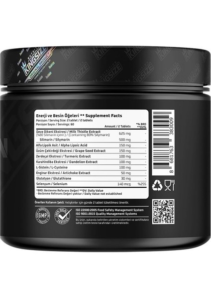 Kingsize Nutrition Black Guardian 120 Tablet